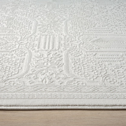 Fable 471 Ivory Abstract, Modern Hallway Runner