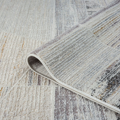 Easton 468 Slate Abstract, Transitional Hallway Runner