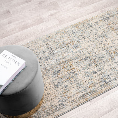 Aubrey 6738 Sand Abstract, Traditional Hallway Runner