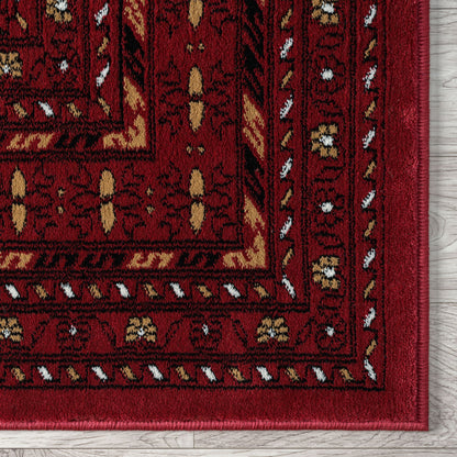 Royal 521 Red Traditional, Classic Hallway Runner