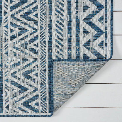 Patio 453 Frost Indoor Outdoor Indoor/Outdoor, Flatweave Rug