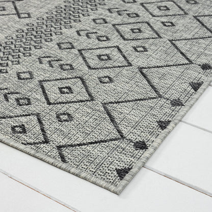 Alfresco 423 Lava Indoor Outdoor Indoor/Outdoor, Flatweave Hallway Runner