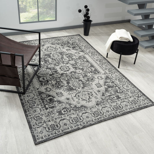Alfresco 424 Slate Indoor Outdoor Indoor/Outdoor, Flatweave Rug