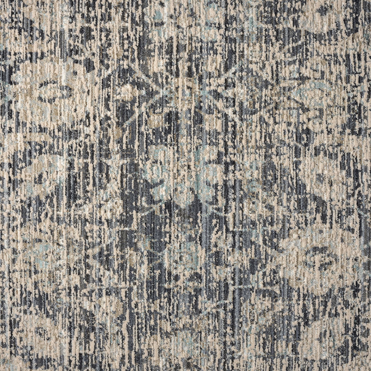 Aubrey 6739 Charcoal Abstract, Traditional Hallway Runner