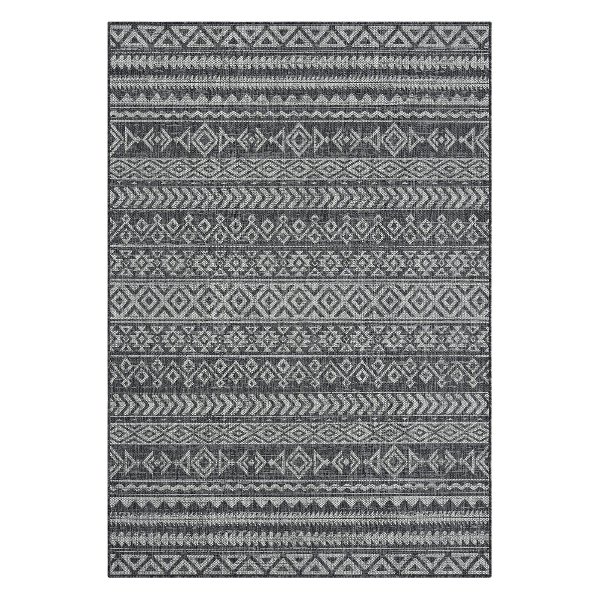 Alfresco 421 Charcoal Indoor Outdoor Indoor/Outdoor, Flatweave Rug