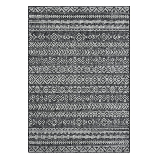 Alfresco 421 Charcoal Indoor Outdoor Indoor/Outdoor, Flatweave Rug