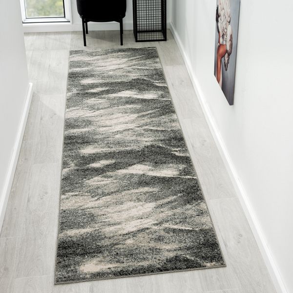 Astor 483 Ash Abstract Hallway Runner