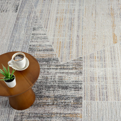 Easton 468 Slate Abstract, Transitional Rug