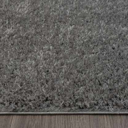 Fleecy 395 Ash Shaggy Hallway Runner