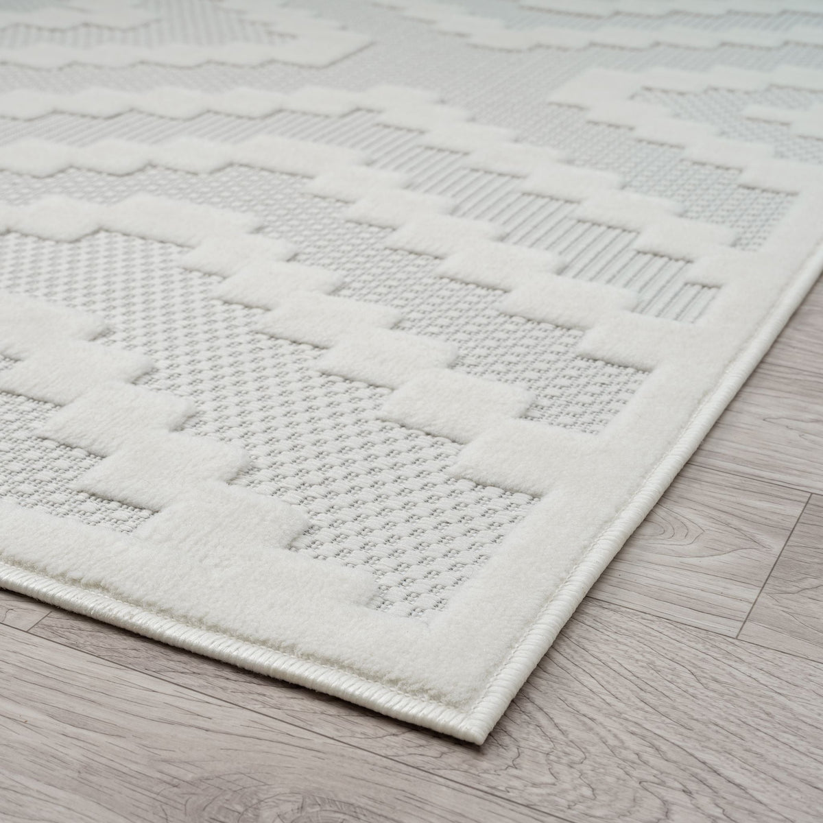 Calm 419 Linen Geometric Rug