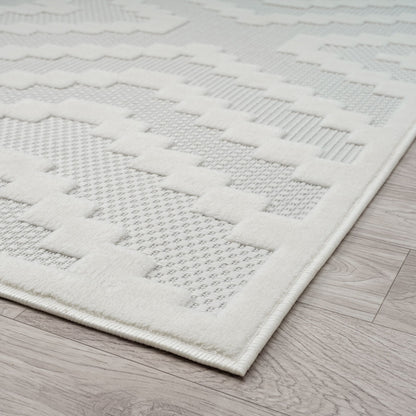 Calm 419 Linen Geometric Rug