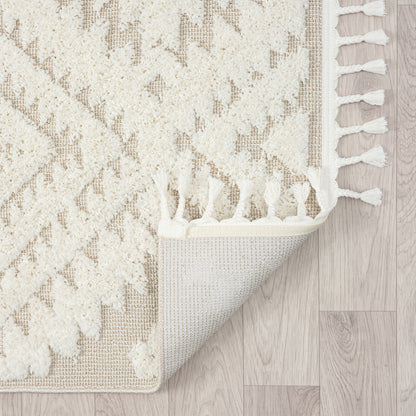 Cottage 548 Sand Geometric Hallway Runner