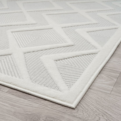 Calm 417 Pearl Geometric Rug