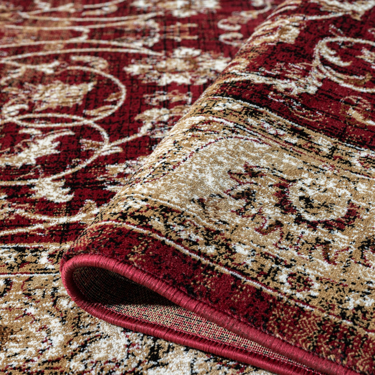 Royal 527 Red Traditional, Classic Hallway Runner