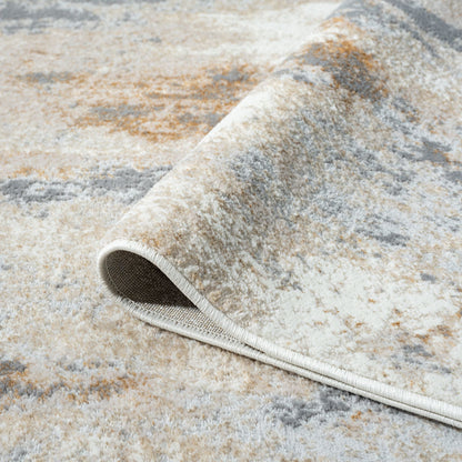Amber 187 Taupe Abstract, Geometric Rug