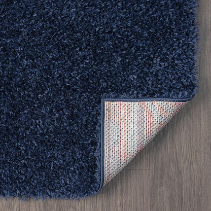 Fleecy 396 Navy Shaggy Rug