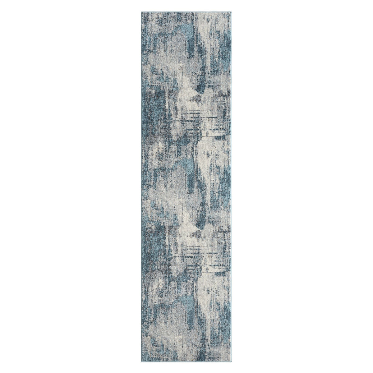 Canyon 516 Blue Abstract Hallway Runner