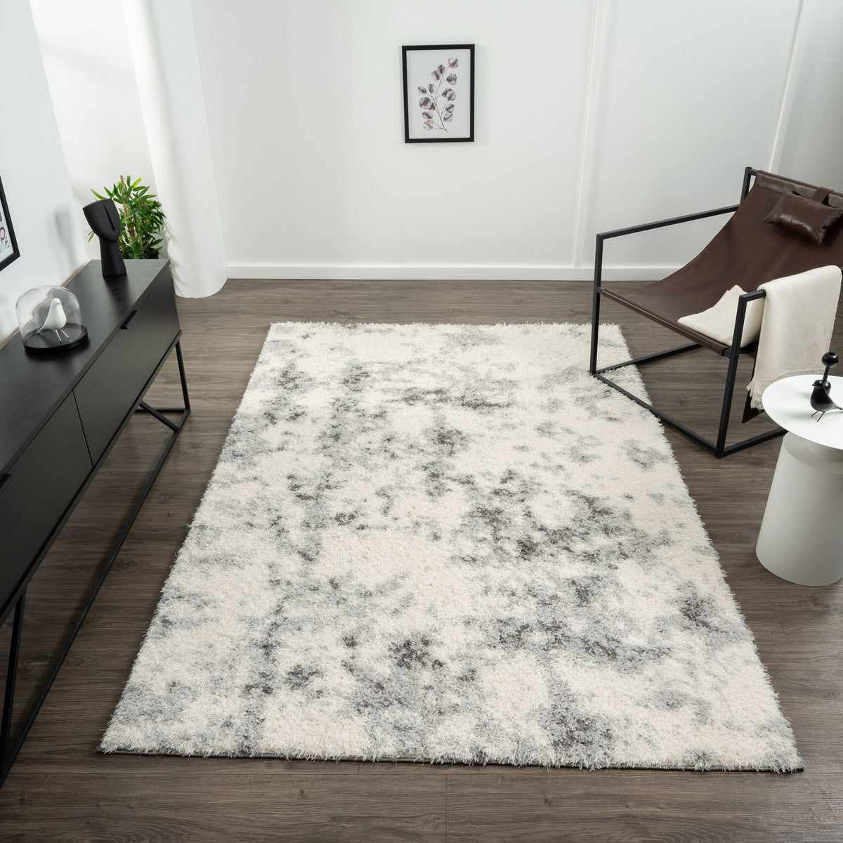 Plushy 389 Ash Shaggy Rug