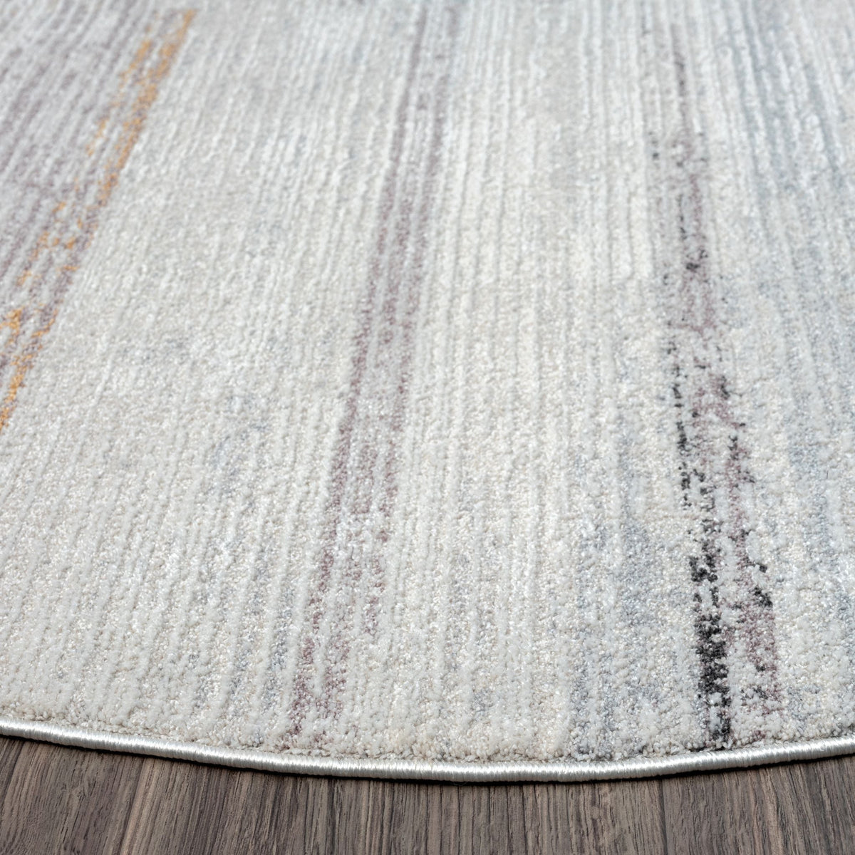 Easton 469 Cloud Abstract, Transitional Round Rug