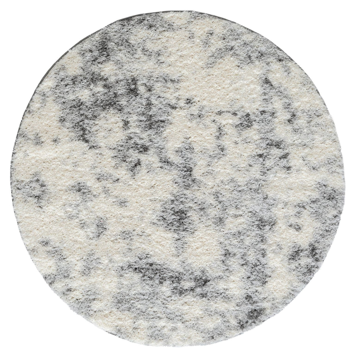 Plushy 389 Ash Shaggy Round Rug