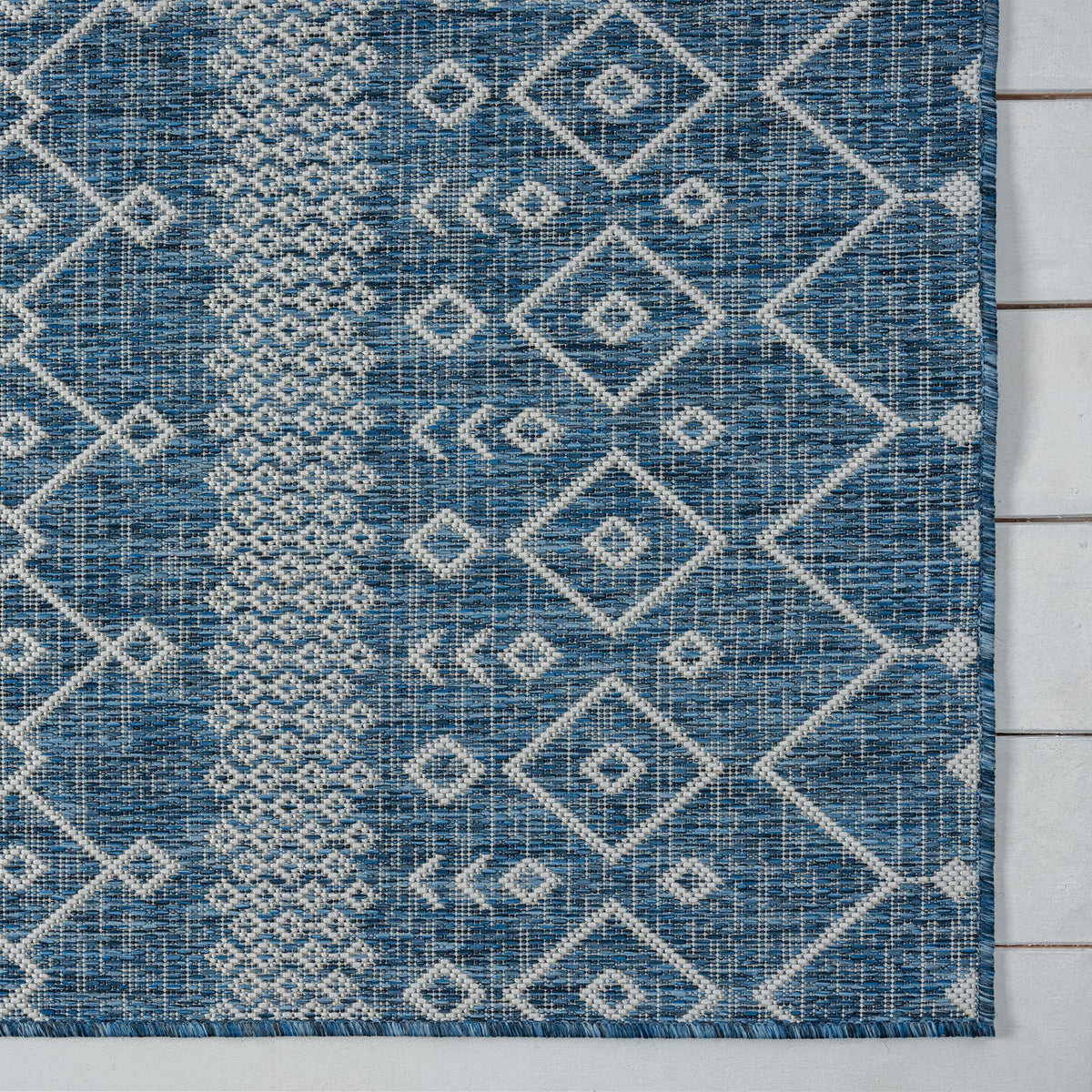 Patio 452 Ocean Indoor Outdoor Indoor/Outdoor, Flatweave Hallway Runner