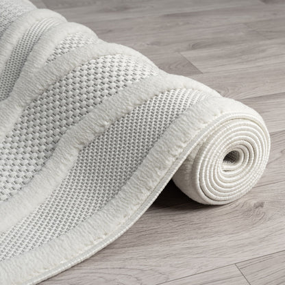 Calm 418 Frost Geometric Rug