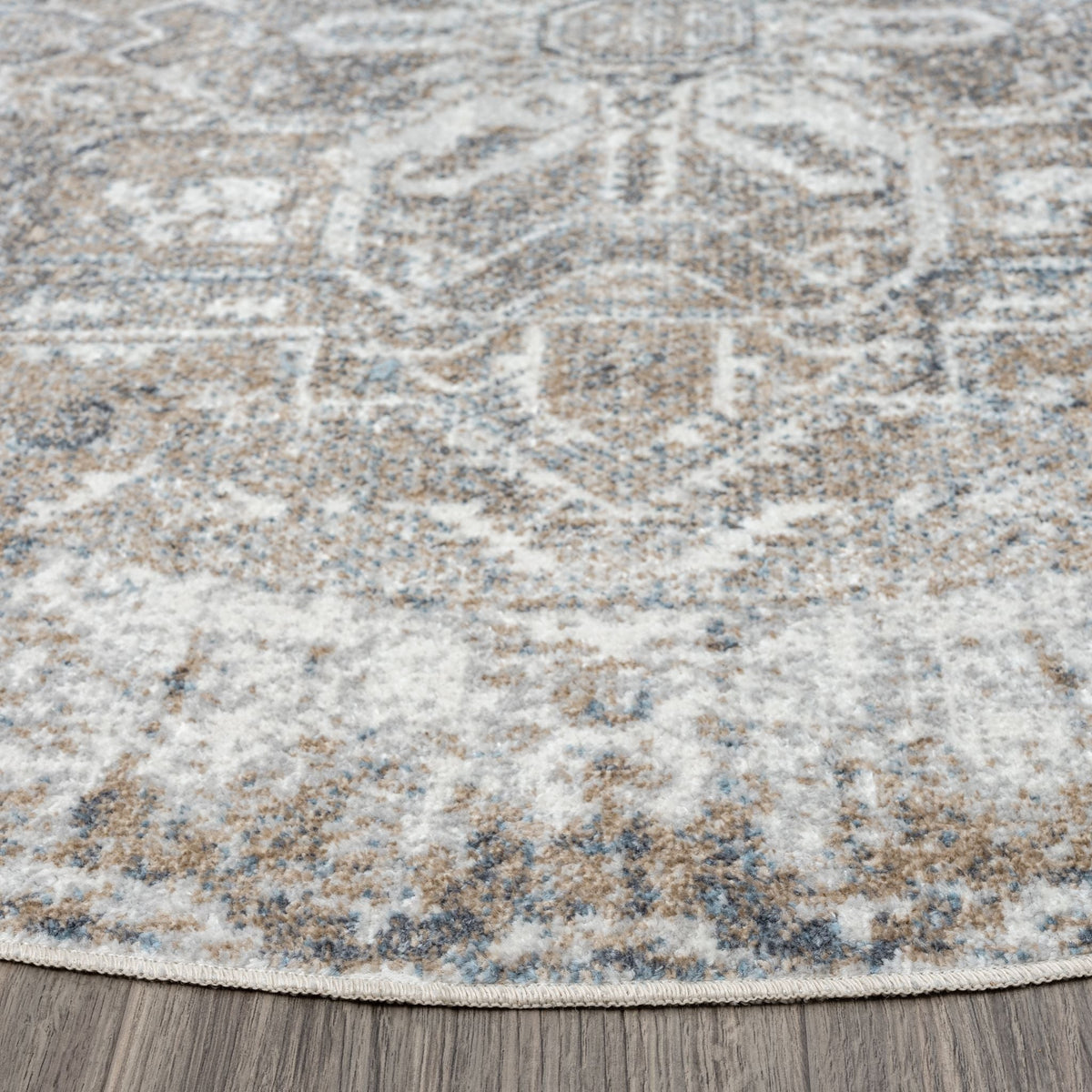 Easy 361 Earth Transitional Round Rug