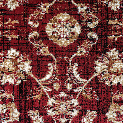 Royal 527 Red Traditional, Classic Hallway Runner