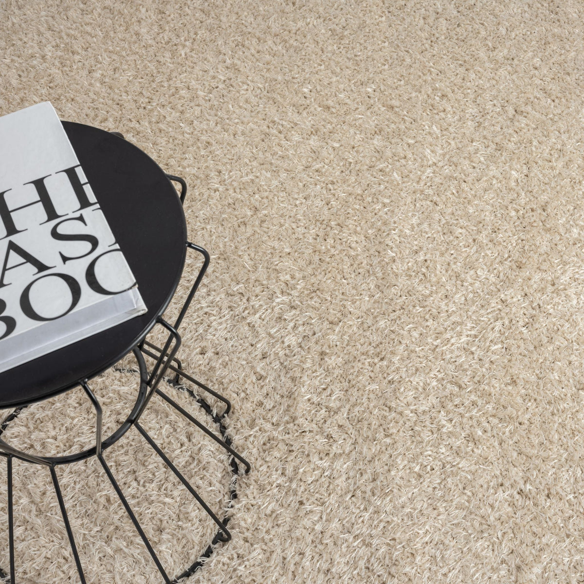 Fleecy 394 Fawn Shaggy Rug