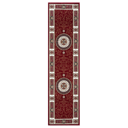 Estate 511 Red Traditional, Classic Hallway Runner