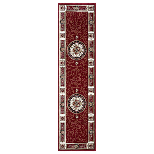 Estate 511 Red Traditional, Classic Hallway Runner