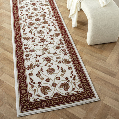 Estate 512 Cream Traditional, Classic Hallway Runner