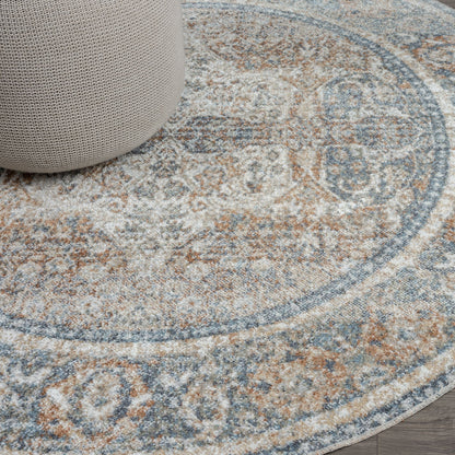 Easy 364 Coral Transitional Round Rug