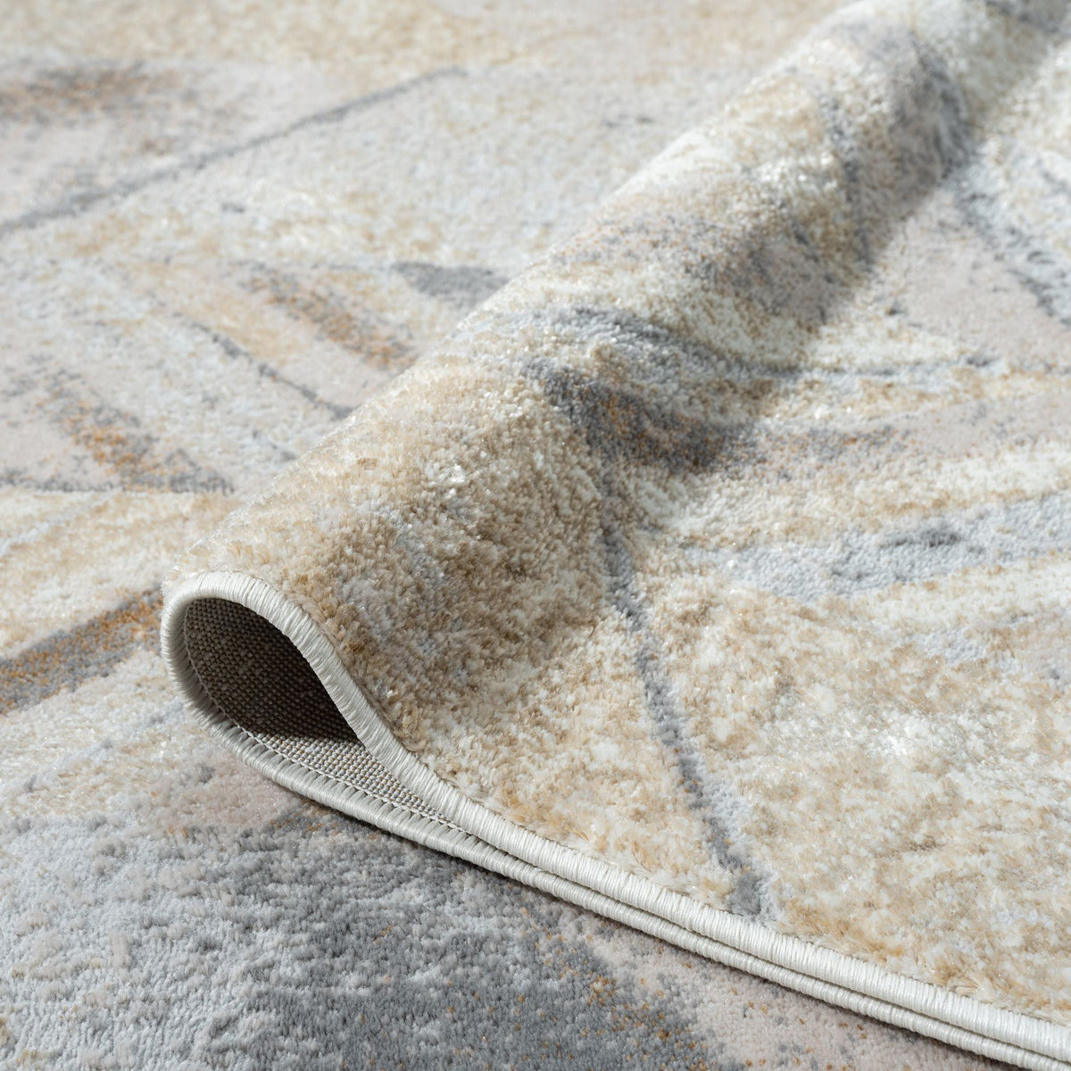 Amber 188 Stone Abstract, Geometric Rug
