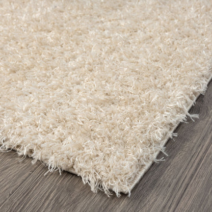 Fleecy 394 Fawn Shaggy Rug