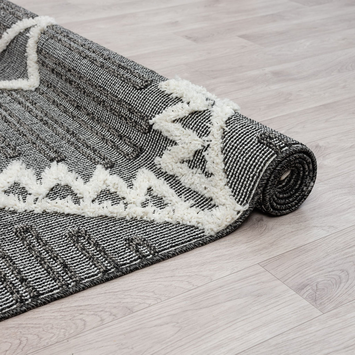 Cottage 544 Ash Geometric Rug