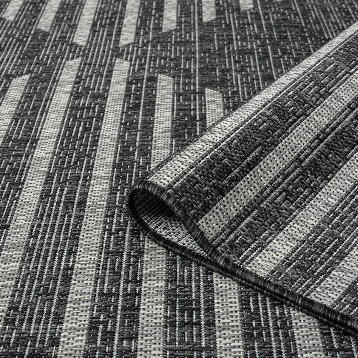 Alfresco 425 Ebony Indoor Outdoor Indoor/Outdoor, Flatweave Rug