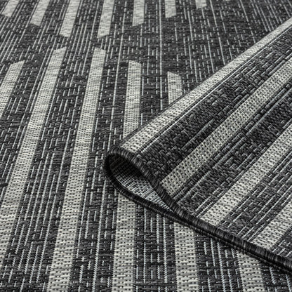 Alfresco 425 Ebony Indoor Outdoor Indoor/Outdoor, Flatweave Rug