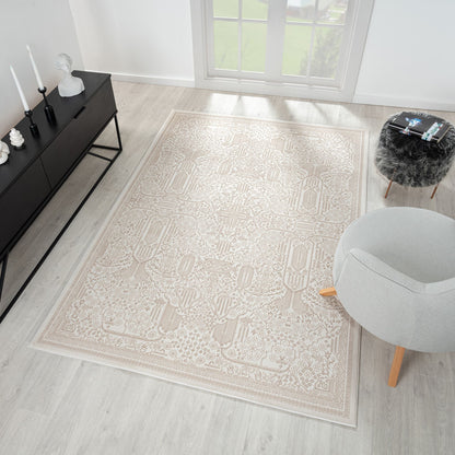 Fable 472 Sand Abstract, Modern Rug