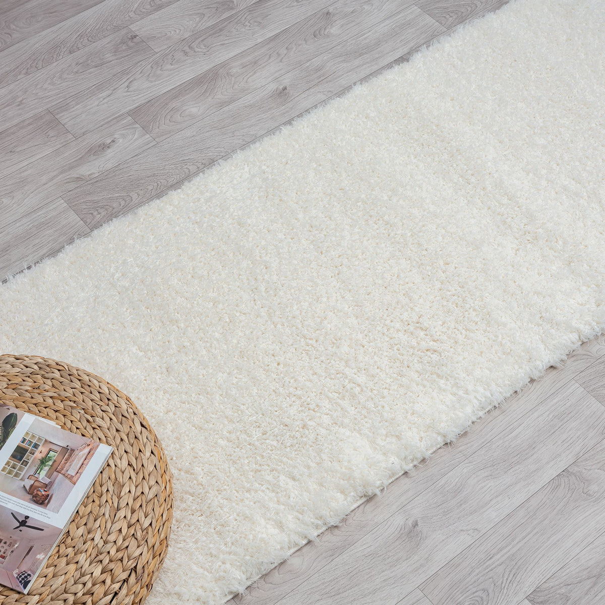 Fleecy 393 Sand Shaggy Hallway Runner