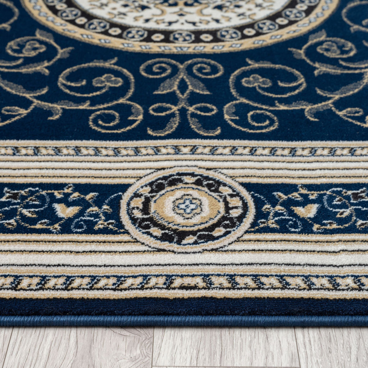 Estate 511 Navy Traditional, Classic Hallway Runner