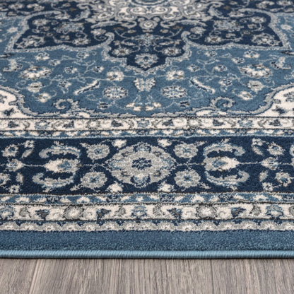 Sahara 895 Navy Traditional Rug