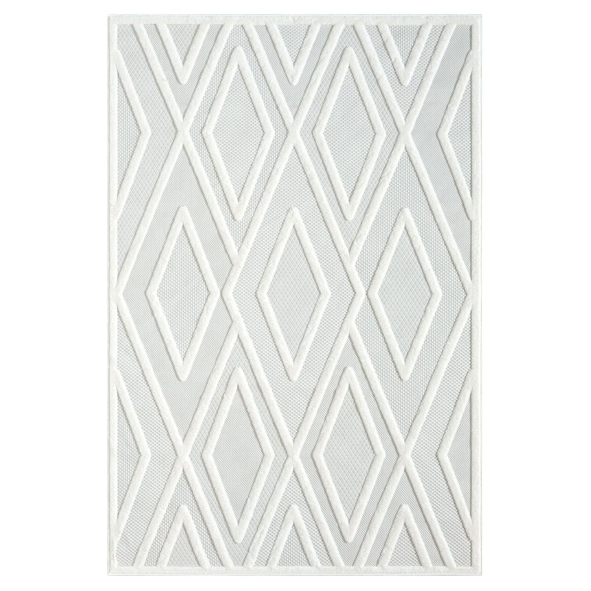Calm 418 Frost Geometric Rug