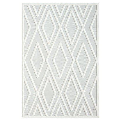 Calm 418 Frost Geometric Rug