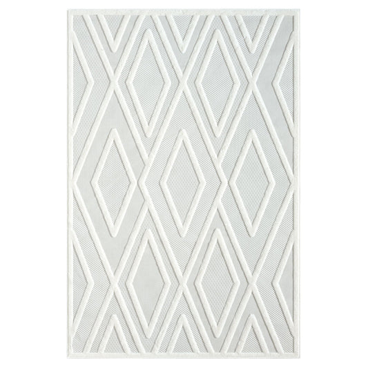 Calm 418 Frost Geometric Rug