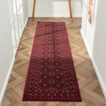 Royal 521 Red Traditional, Classic Hallway Runner