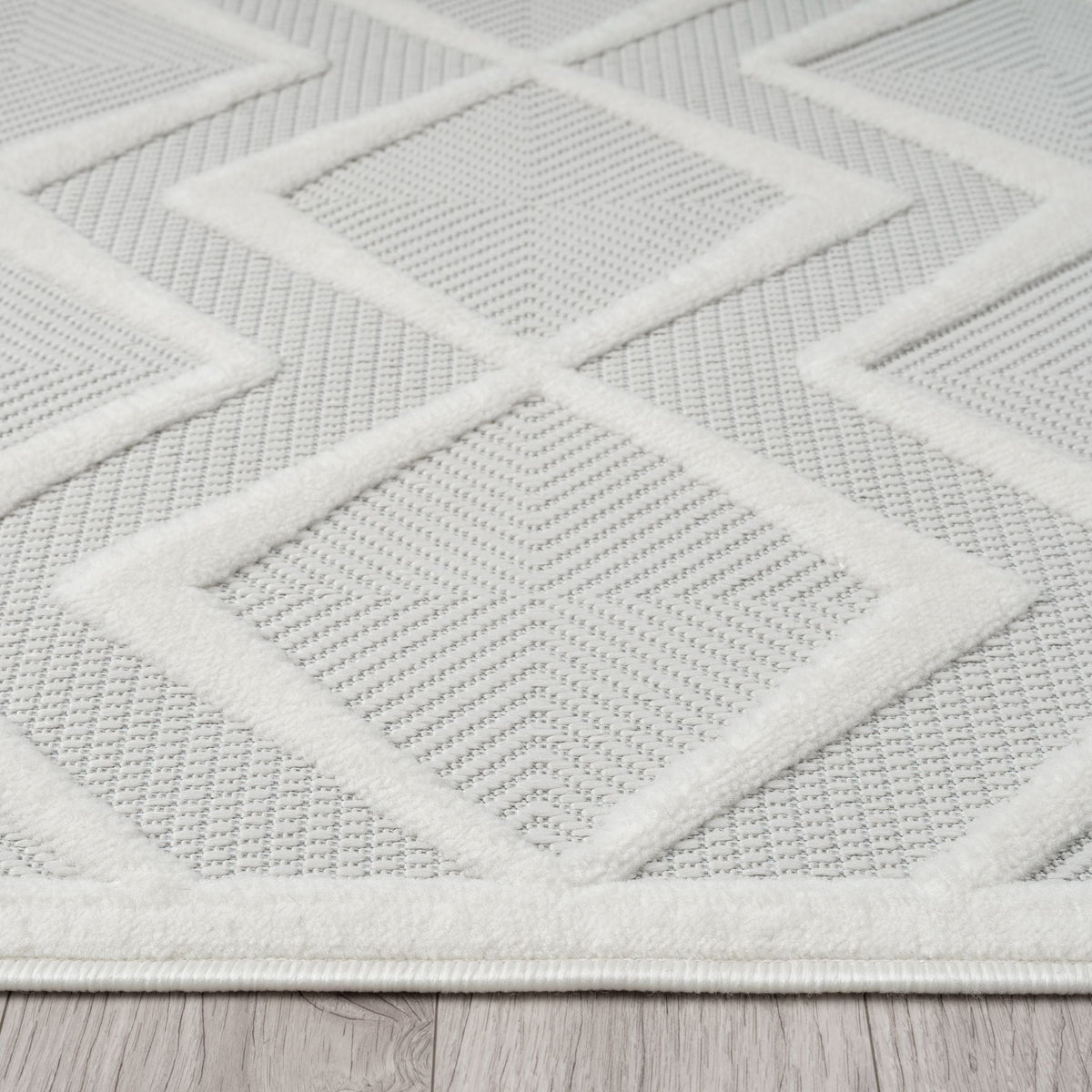 Calm 417 Pearl Geometric Rug