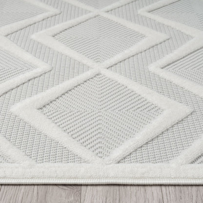 Calm 417 Pearl Geometric Rug