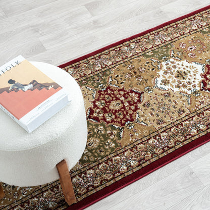 Royal 528 Red Traditional, Classic Hallway Runner