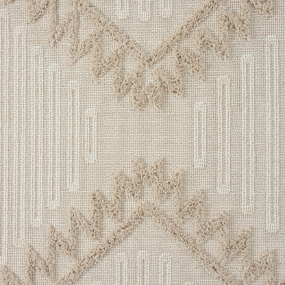 Cottage 545 Taupe Geometric Hallway Runner
